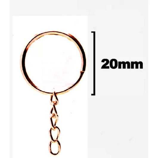 Argola Imp Nybc Chav.C/Corr 20Mm C/100 Cor Dourado