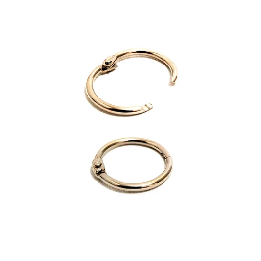 ARGOLA NAXAN ARTICULADA 19MM OURO C/10