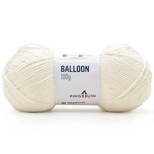 Fio Pingouin Balloon 100G Cor 0001 - Natural