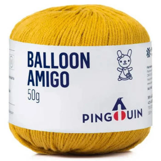 Linha Pingouin Balloon Amigo 50G Cor 7254 - Dijon