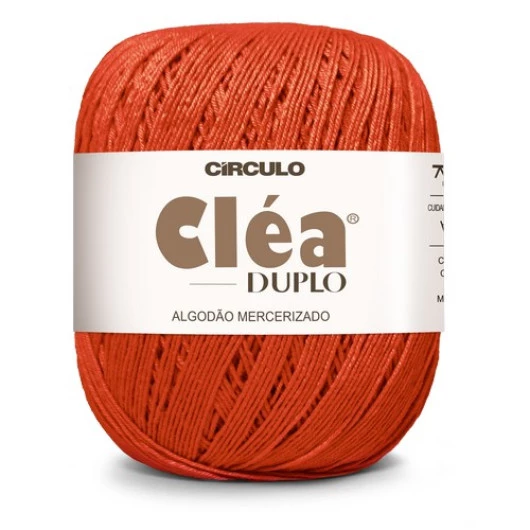 Linha Circulo Clea Duplo 508M Cor 4021 - Tangerina Tango