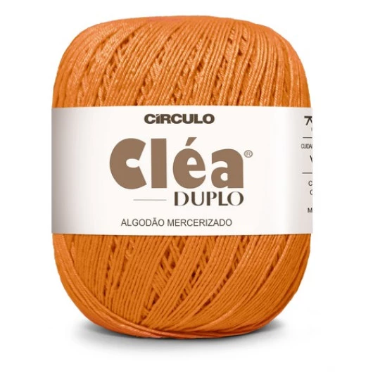 Linha Circulo Clea Duplo 508M Cor 4456 - Laranja
