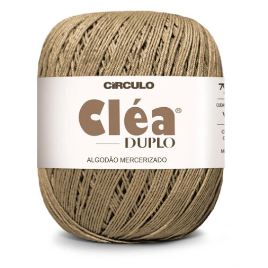 Linha Circulo Clea Duplo 508M Cor 7625 - Castanha