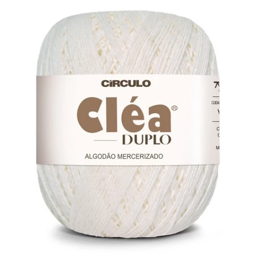 Linha Circulo Clea Duplo 508M Cor 8001 - Branco