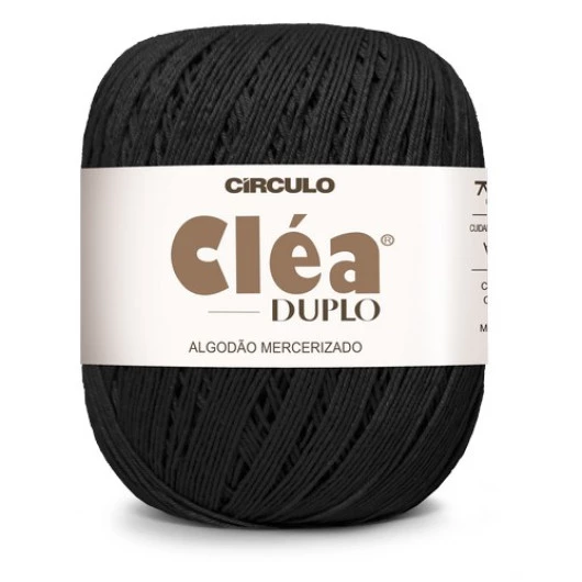 Linha Circulo Clea Duplo 508M Cor 8990 - Preto