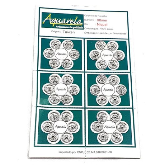 COLCHETE AQUA PRESSAO PB08 NQ LATAO C/36