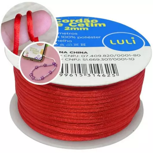 CORDAO IMP LULITEX CETIM 2MM 50M