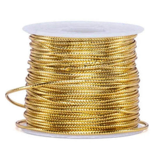 Cordao Imp Luli Metalizado 1,5Mm 50M Cor Ouro