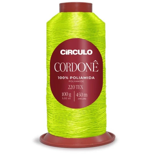 Fio Circulo Cordone 100G C/450M Cor 780 Amarelo Neon