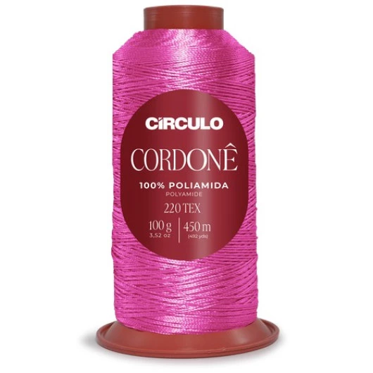 Fio Circulo Cordone 100G C/450M Cor 3230 Rosa Magenta