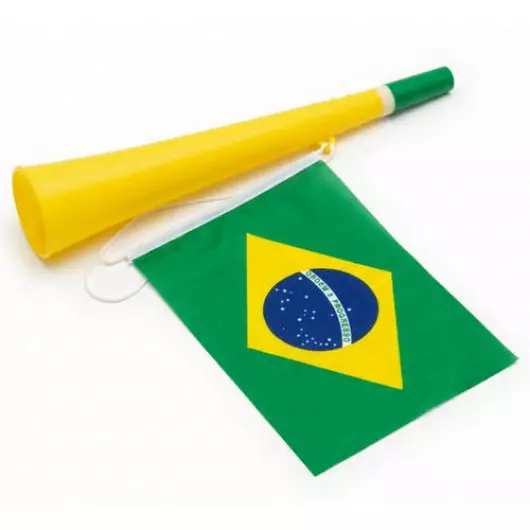 CORNETA BICO COM BANDEIRA TECIDO