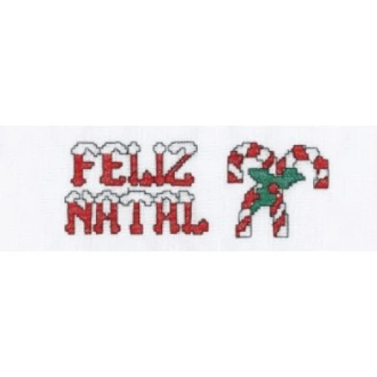 Faixa Marilda Pto Cruz 50X9,7Cm Cor 3129* Natal