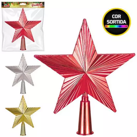 PONTEIRA ART ESTRELA RAIOS 15CM IZ1573