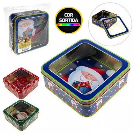 LATA ART QUADRADA C/VISOR 15X15CM IZ803