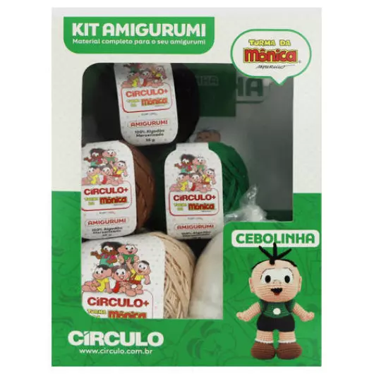 KIT CIRCULO AMIGURUMI T.M.2 CEBOLINHA