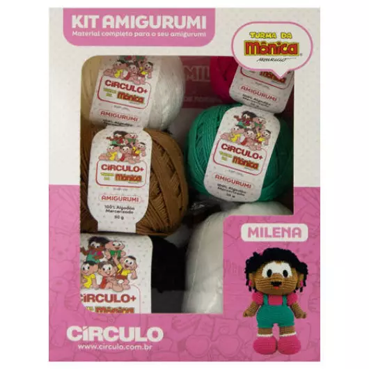 KIT CIRCULO AMIGURUMI T.M.4 MILENA
