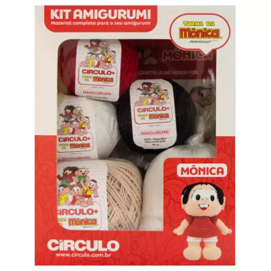 KIT CIRCULO AMIGURUMI T.M.1 MONICA