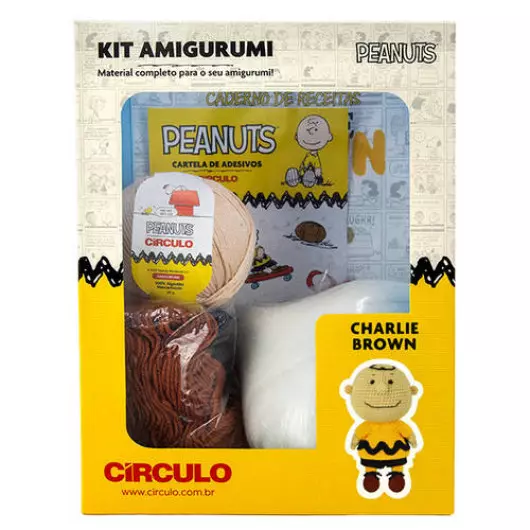 KIT CIRCULO AMIGURUMI PEANUTS3 CHARLIE B