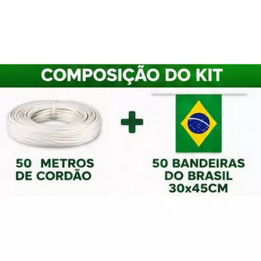 KIT BANDEIRA DB0073 TECIDO 30X45CM C/50