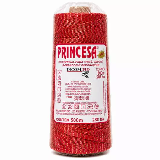 FIO INCOMFIO PRINCESA BRILHO C/500M