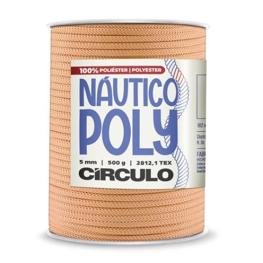 Fio Circulo Nautico Poly 5Mm 500G C/182M Cor 4224 - Peach Fuzz