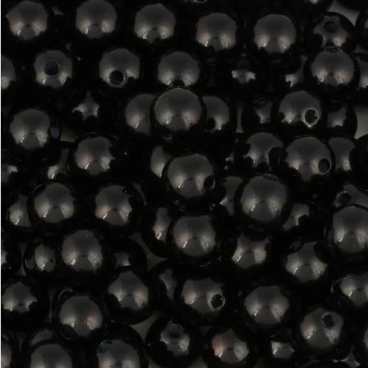 Contas Perola Luli 12Mm 500G Cor Preto