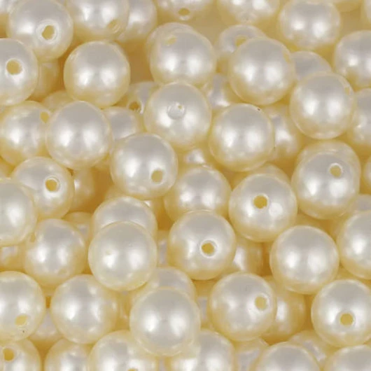 Contas Perola Luli 14Mm 500G Cor Perola