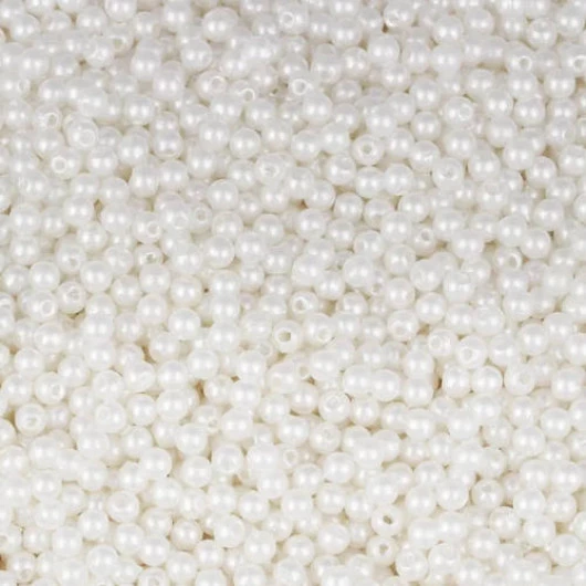 Contas Perola Luli  4Mm 500G Cor Branco