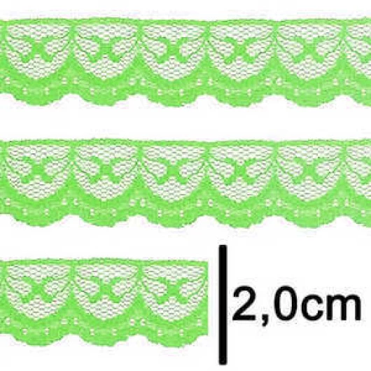 Renda Imp. Nybc R002 2,0Cm C/50M Cor 002 Verde Neon