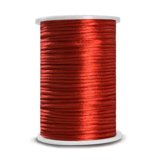 Cordao Circulo Rabo Rato Liso 2,5 50M Cor 111 - Vermelho