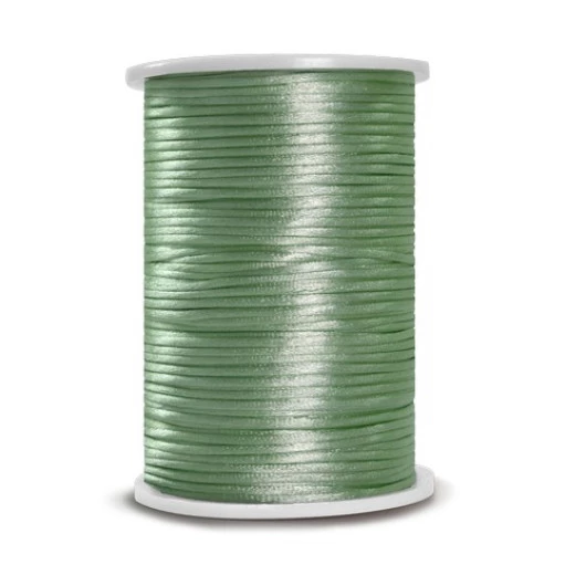 Cordao Circulo Rabo Rato Liso 2,5 50M Cor 229 - Verde-Candy