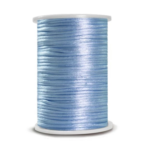 Cordao Circulo Rabo Rato Liso 2,5 50M Cor 542 - Azul-Candy