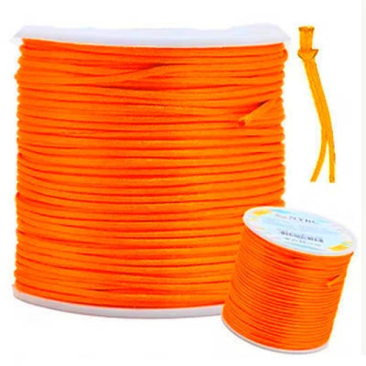Cordao Imp Nybc Rabo Rato 1Mm C/100M Cor 001 Laranja Neon