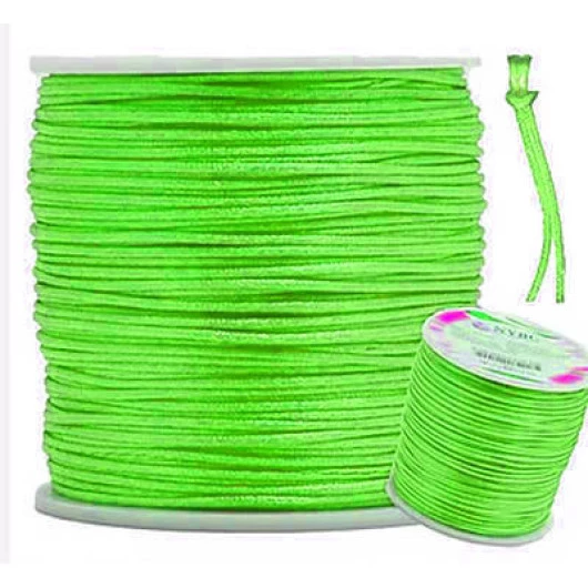 Cordao Imp Nybc Rabo Rato 1Mm C/100M Cor 002 Verde Neon
