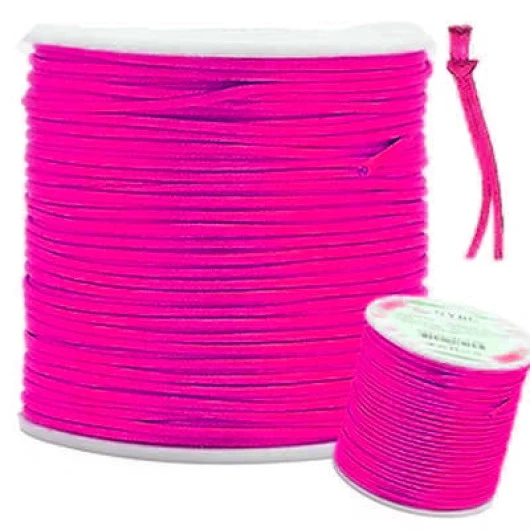 Cordao Imp Nybc Rabo Rato 1Mm C/100M Cor 003 Rosa Neon