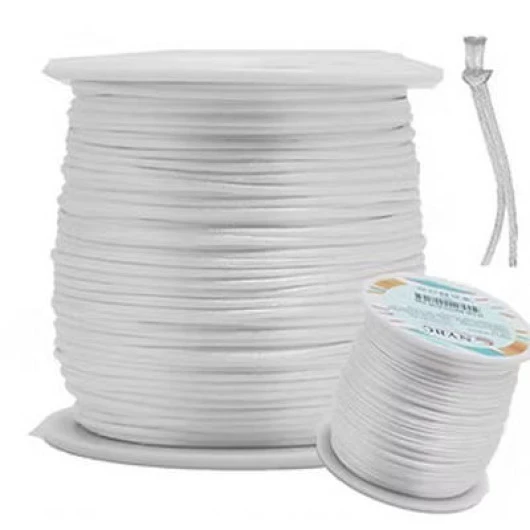 Cordao Imp Nybc Rabo Rato 1Mm C/100M Cor 101 Branco