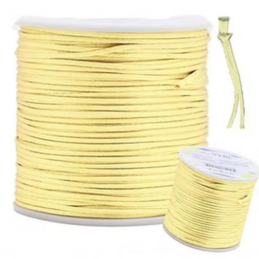 Cordao Imp Nybc Rabo Rato 1Mm C/100M Cor 104 Amarelo Bebe