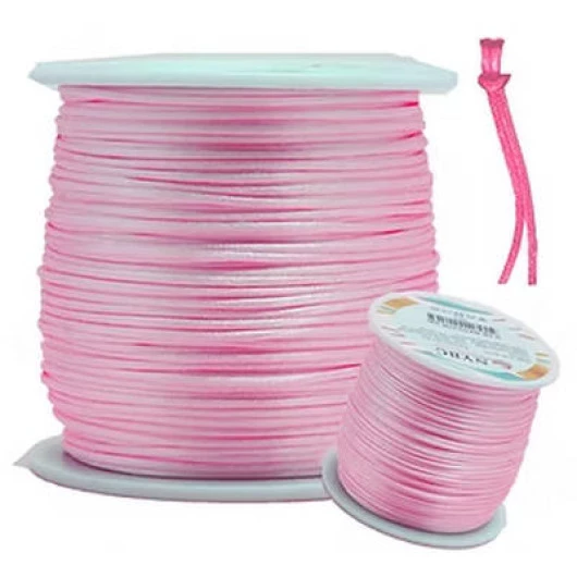 Cordao Imp Nybc Rabo Rato 1Mm C/100M Cor 132 Rosa Bebe