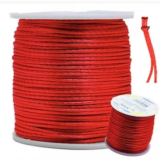 Cordao Imp Nybc Rabo Rato 1Mm C/100M Cor 145 Vermelho