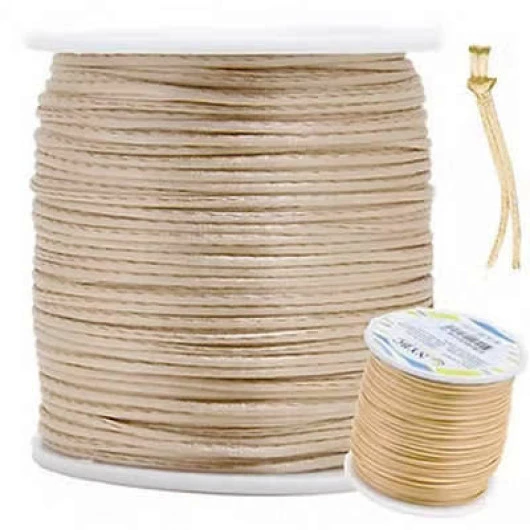 Cordao Imp Nybc Rabo Rato 1Mm C/100M Cor 298 Bege Escuro
