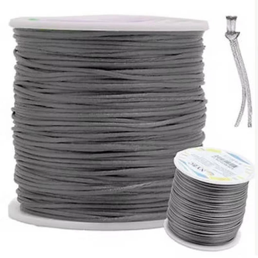 Cordao Imp Nybc Rabo Rato 1Mm C/100M Cor 307 Cinza Escuro