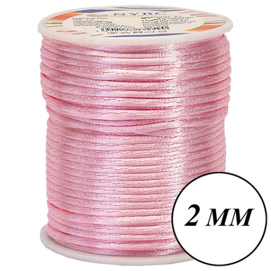 Cordao Imp Nybc Rabo Rato 2Mm C/50M Cor 133 Rosa