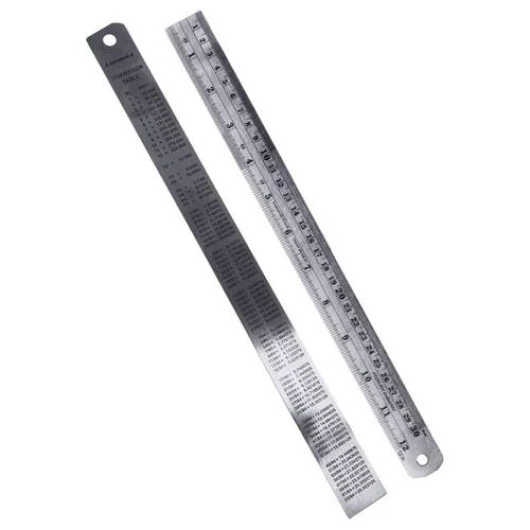 REGUA LANMAX DE ACO 30CM