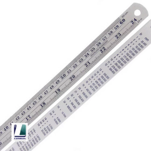 REGUA LANMAX DE ACO 60CM