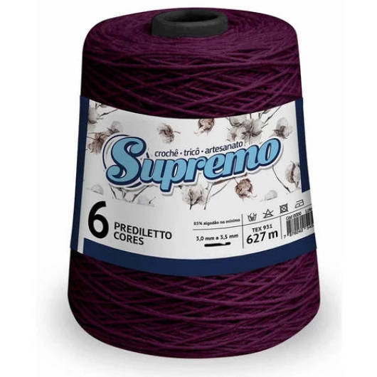 Barbante Supremo Prediletto Cor 6 C/627M Cor 112 Berinjela
