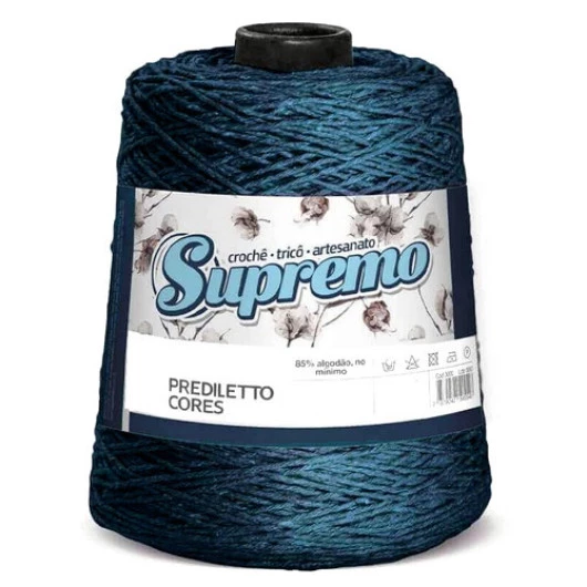 Barbante Supremo Prediletto Cor 6 C/627M Cor 552 Azul Petroleo