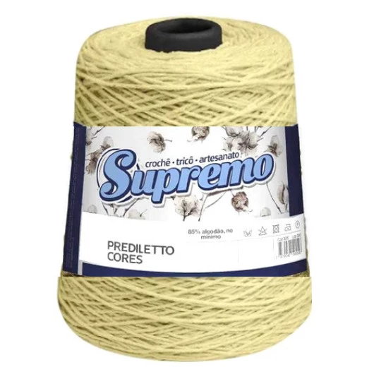 Barbante Supremo Prediletto Cor 8 C/470M Cor 12 Amarelo Claro