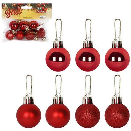 Bola Art Sc 3Cm Lisa Zc2142 C/7 Cor Vermelho
