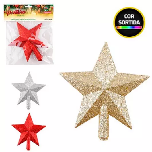 PONTEIRA ART ESTRELA SHINE 15CM ZC895