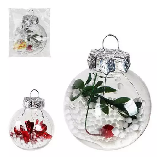 BOLA ART TRANSP DECOR 6CM ZCN0120